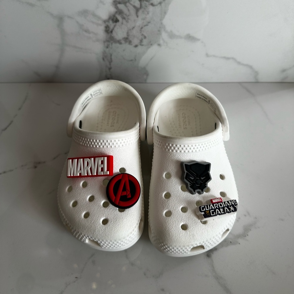 White toddler crocs